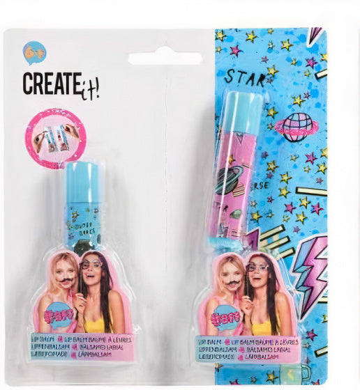 lippenbalsemset BFF meisjes blauw 2-delig