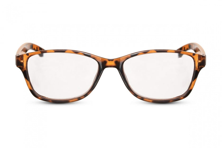 leesbril unisex rechthoekig bruin (CWI4000) sterkte +2.0