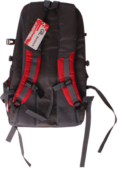 rugzak Trekking Ronglida 50 liter polyester grijs/rood