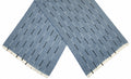 sjaal dames 180 x 65 cm polyester blauw/zwart/wit one-size