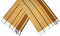 sjaal dames 180 x 65 cm polyester geel one-size