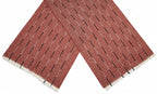 Cwi Sjaal dames 180 x 65 cm polyester rood/zwart/wit one-size
