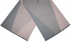 sjaal dames 180 x 63 cm polyester/viscose grijs/roze