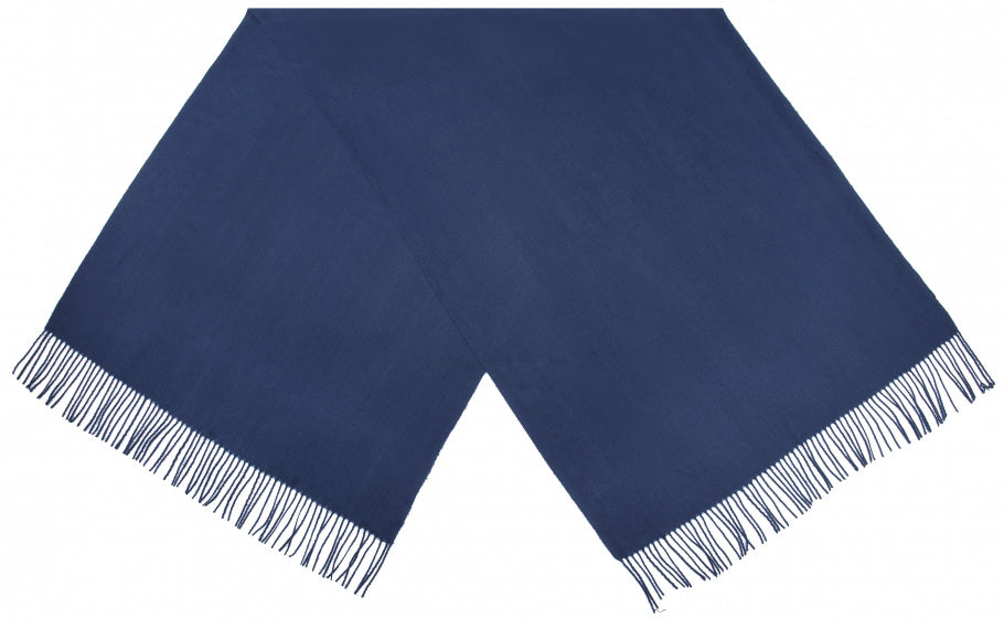 Cwi Sjaal dames 180 x 70 cm viscose blauw one-size