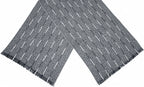 Cwi Sjaal dames 180 x 65 cm polyester grijs/wit one-size