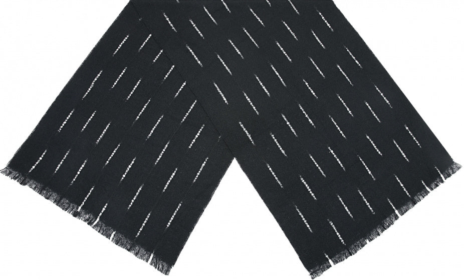 Cwi Sjaal dames 180 x 65 cm polyester zwart/wit one-size
