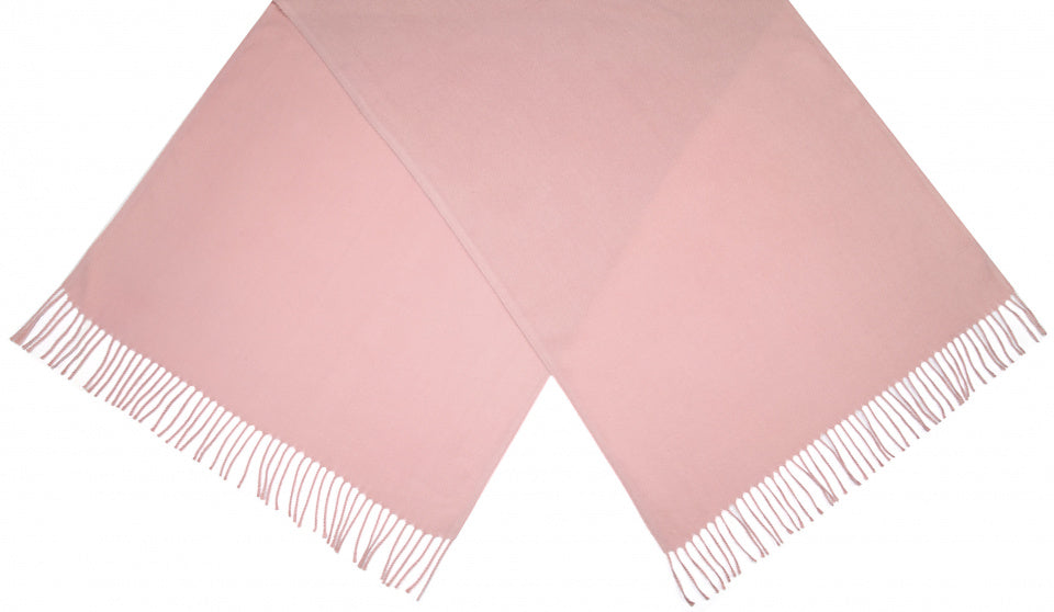 Cwi Sjaal effen dames 180 x 72 cm polyester lichtroze one-size