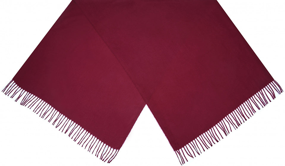 Cwi Sjaal effen dames 180 x 72 cm polyester rood one-size