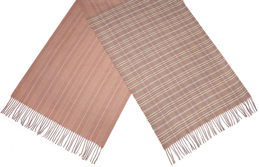 Cwi Sjaal Geruit dames 180 x 65 cm polyester roze