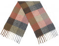 Cwi Sjaal Geruit dames 190 x 50 cm polyester roze/bruin/zwart