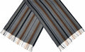Cwi Sjaal Gestreept dames 180 x 65 cm polyester grijs