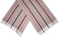 sjaal Gestreept dames 180 x 65 cm polyester/viscose roze