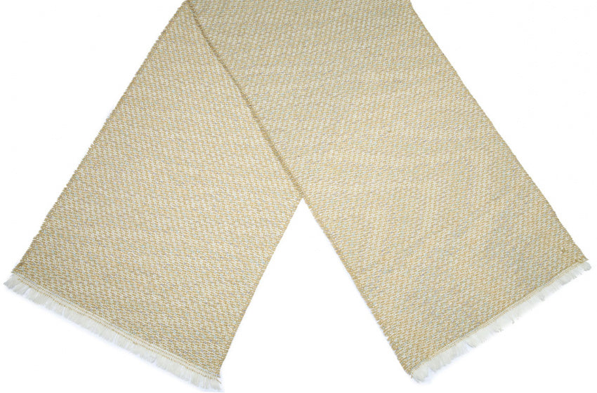 Cwi Sjaal Houndstooth Optic dames 190 x 57 cm polyester beige