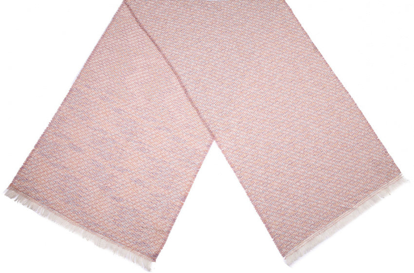 Cwi Sjaal Houndstooth Optic dames 190 x 57 cm polyester roze