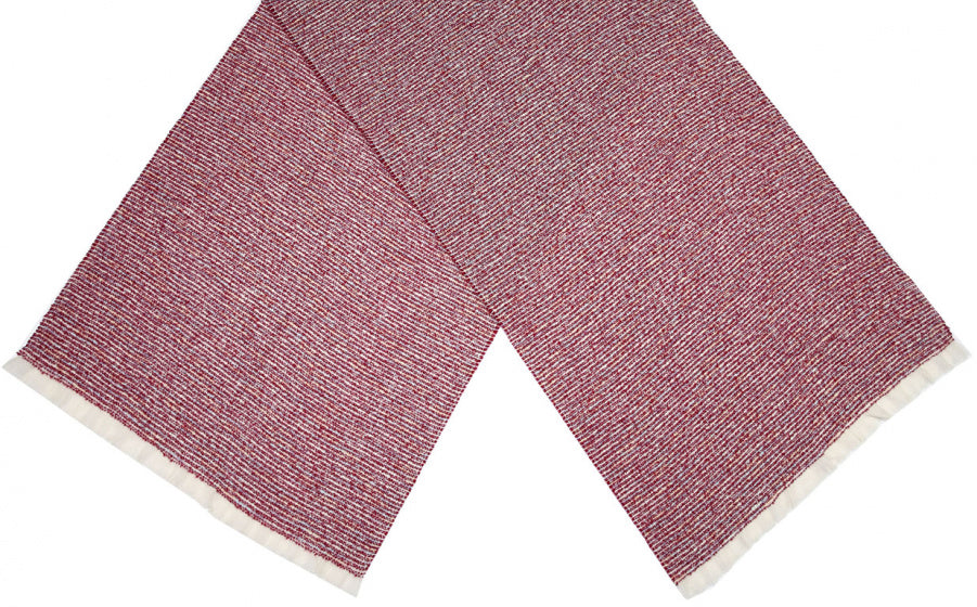 Cwi Sjaal Melange Optic dames 190 x 65 cm polyester rood