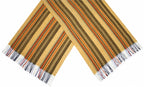sjaal met print dames 180 x 65 cm polyester geel one-size