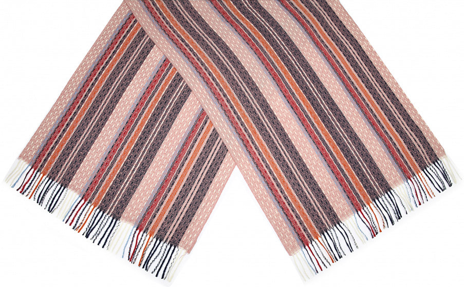 Cwi Sjaal met print dames 180 x 65 cm polyester roze one-size
