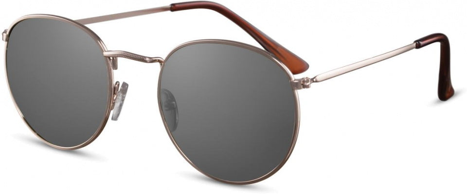 zonnebril unisex rond goud/zwart (CWI2154)