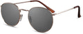 zonnebril unisex rond goud/zwart (CWI2154)