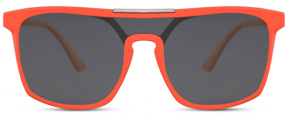 Cwi Zonnebril rechthoekig unisex cat. 3 oranje/zwart
