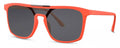 Cwi Zonnebril rechthoekig unisex cat. 3 oranje/zwart