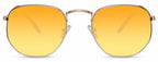 zonnebril unisex geel/goud (CWI2418)