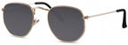 zonnebril unisex goud/smoke (CWI2411)