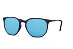 zonnebril unisex panto volledig omrand cat. 2 blauw