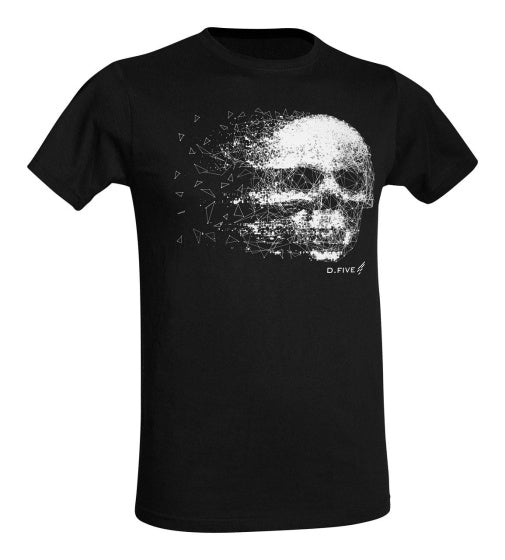 T-shirt Chest Skull heren katoen zwart/wit maat L