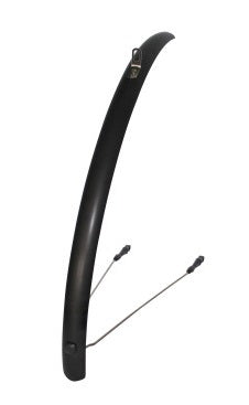 Qtcycletech Qt spatbordenset aluminium 36mm mat zwart