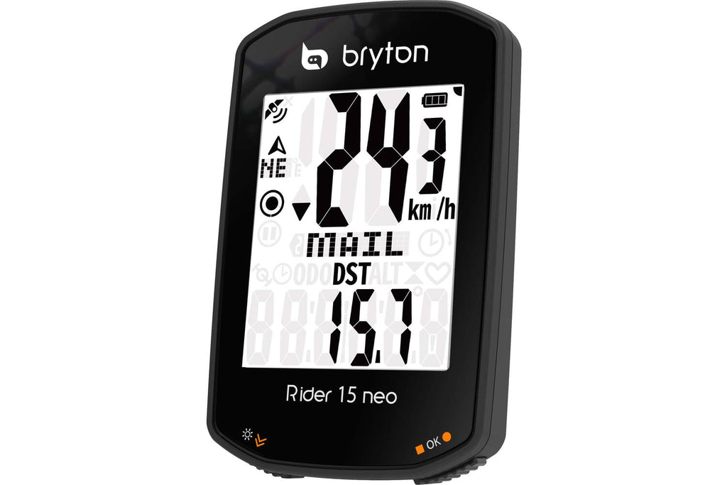 Bryton - rider 15 neo c gps fietscomputer inclusief cadans sensor ant+ / bluetooth