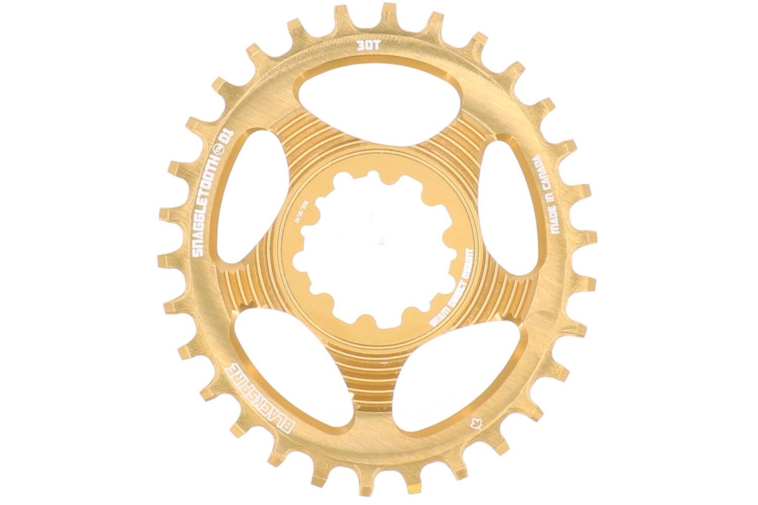 Blackspire - kettingblad snaggletooth oval sram spline 30 6mm offset goud