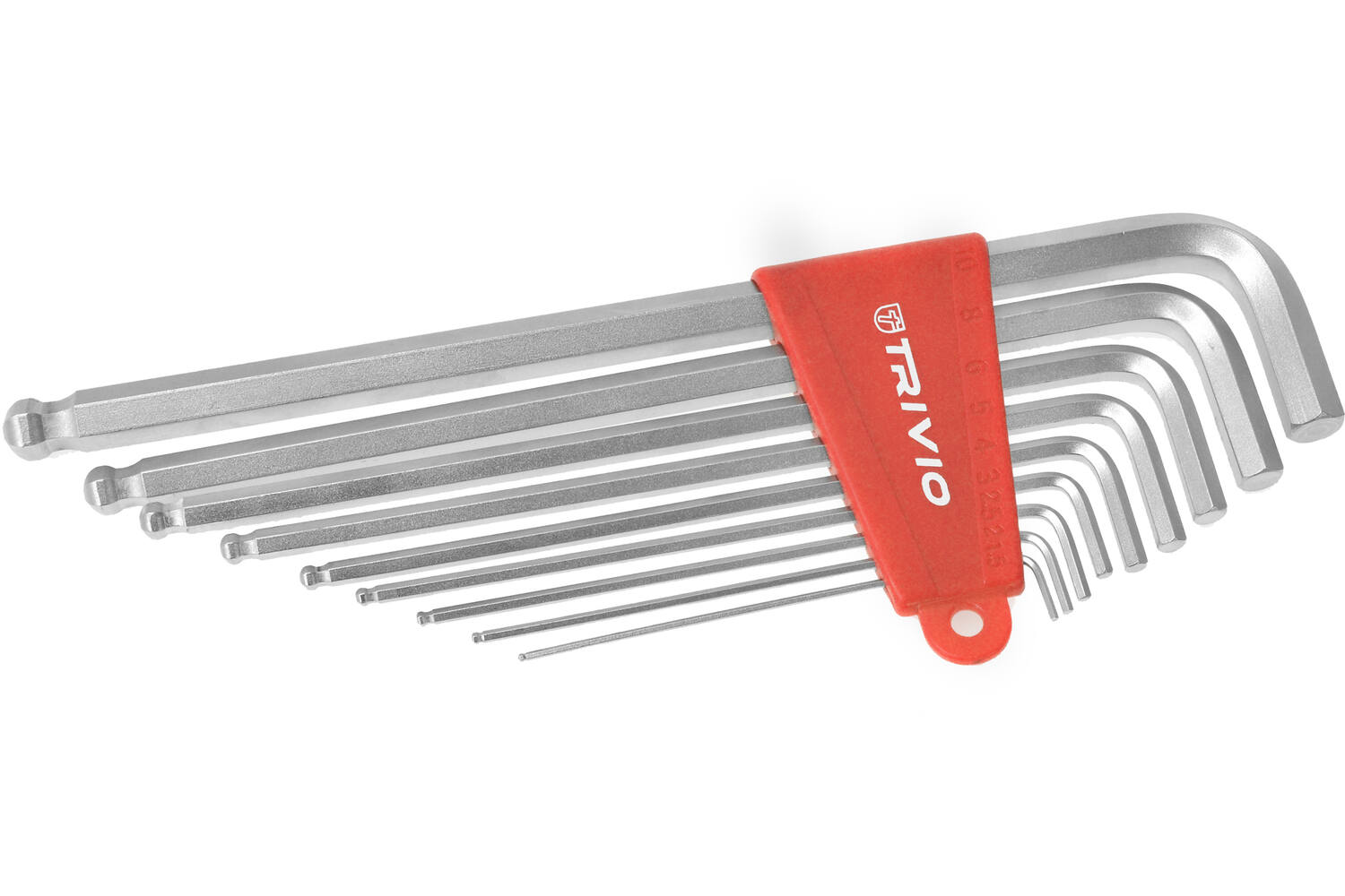 Trivio - fietsgereedschap inbussleutelset 9-delig 1.5-2-2.5-3-4-5-6-8-10mm