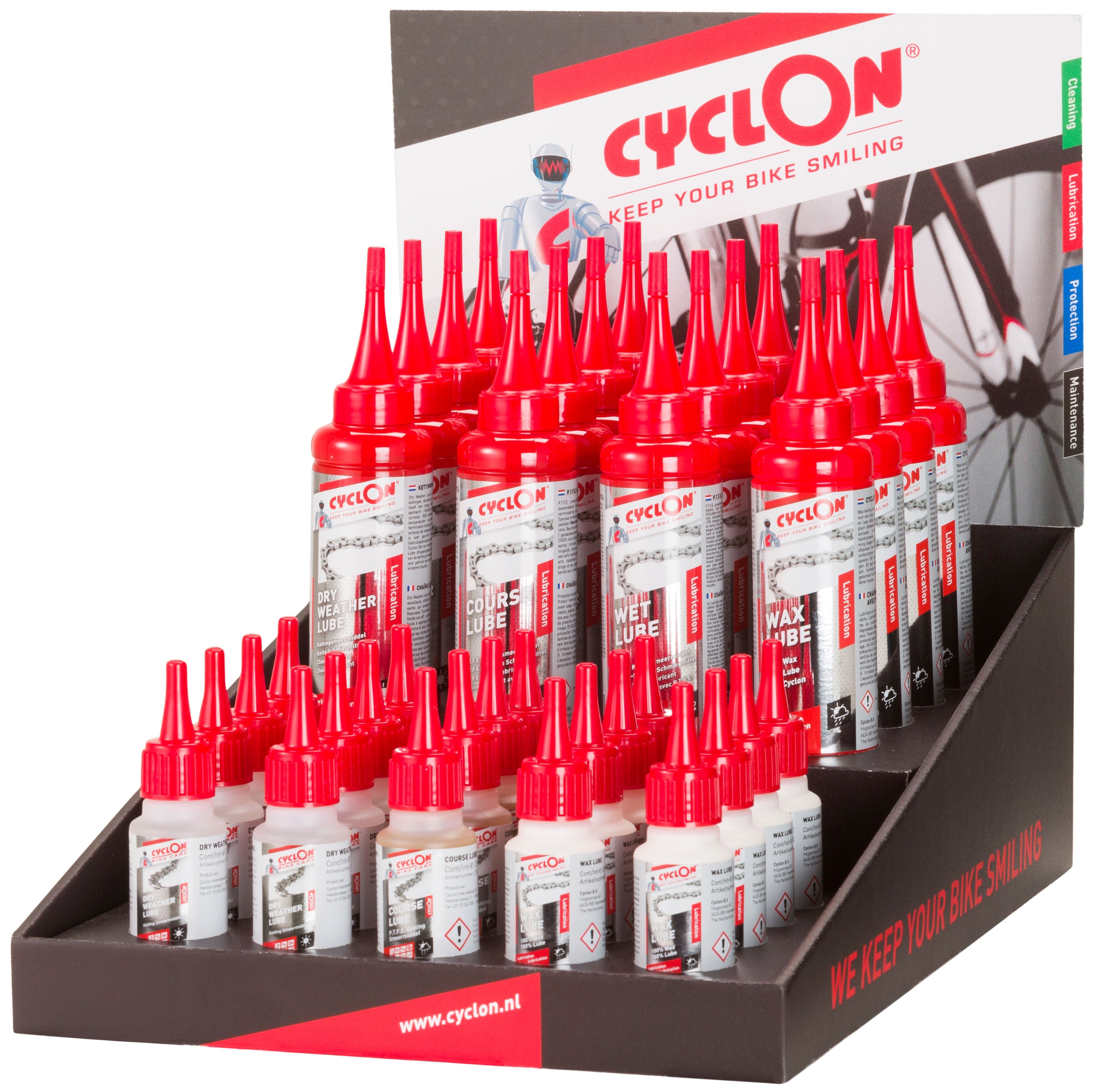 Cyclon toonbank display (inclusief producten)