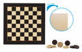 damspel 29,5 x 29,5 cm hout zwart/beige 41-delig