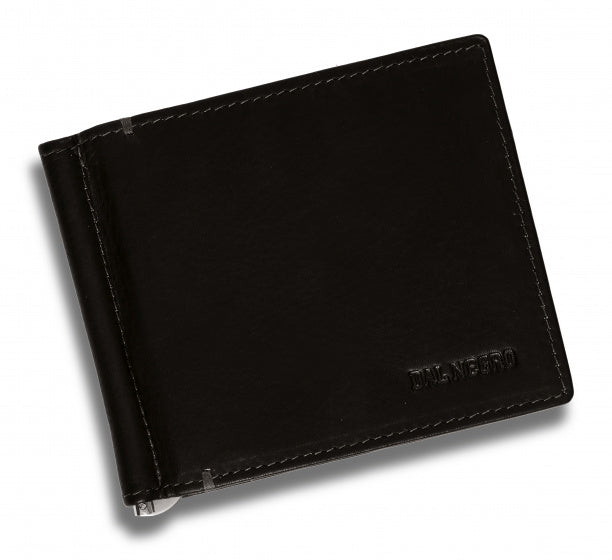 portemonnee Rfid 11,5 x 9 cm leer donkerbruin