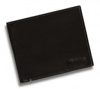 portemonnee Rfid 11,5 x 9,5 cm leer donkerbruin