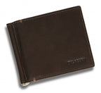 portemonnee Rfid 9 x 11 cm bruin leer