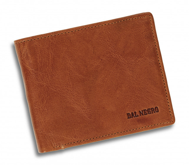 portemonnee Rfid 9 x 11 cm leer beige