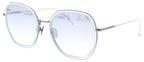 zonnebril DHS186 dames rond RVS cat. 3 zilver