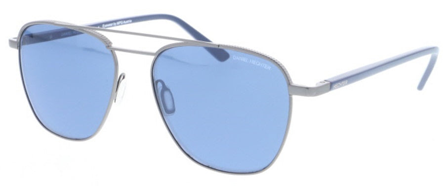 zonnebril DHS212 heren piloot RVS cat. 3 blauw