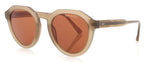zonnebril DHS214 dames rond cat. 3 crème/bruin