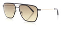 zonnebril DHS217 heren piloot RVS cat. 3 zwart
