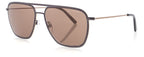 zonnebril DHS217 heren piloot RVS cat. 3 bruin