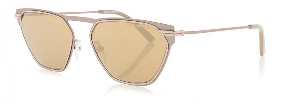 zonnebril DHS218 piloot RVS cat. 3 goud/crème