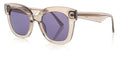zonnebril DHS223 dames cat-eye cat. 3 crème/paars