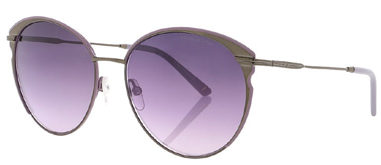 zonnebril DHS231 dames rond cat. 3 staal/glas paars