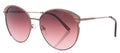 zonnebril DHS231 dames rond cat. 3 staal/glas roze