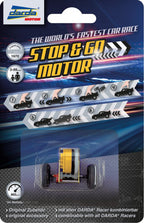speelgoedautomotor Stop Go junior 3 x 3,5 cm geel