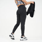 joggingsbroek Loiter dames polyester/katoen zwart mt XS